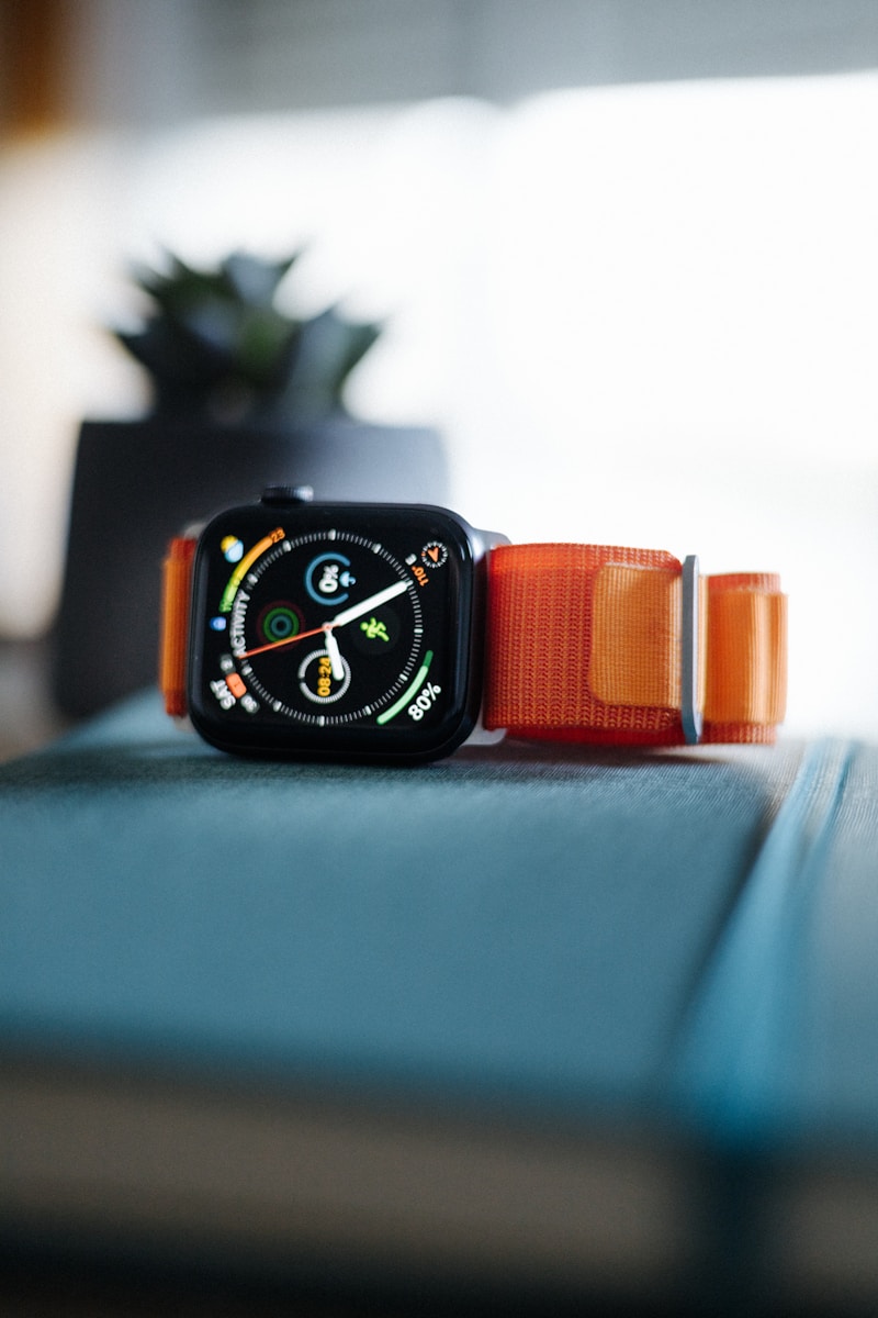 Liegende Smartwatch