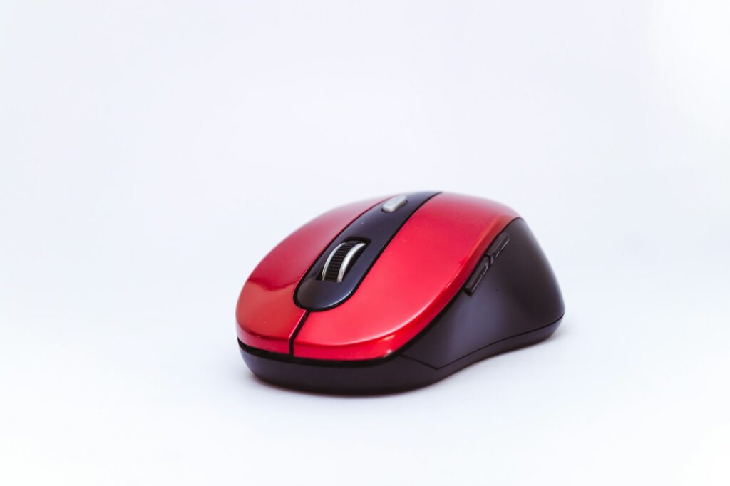 black and red cordless computer mouse, Computer Maus, Maus, Mäuse, Kabelmäuse, Funkmäuse